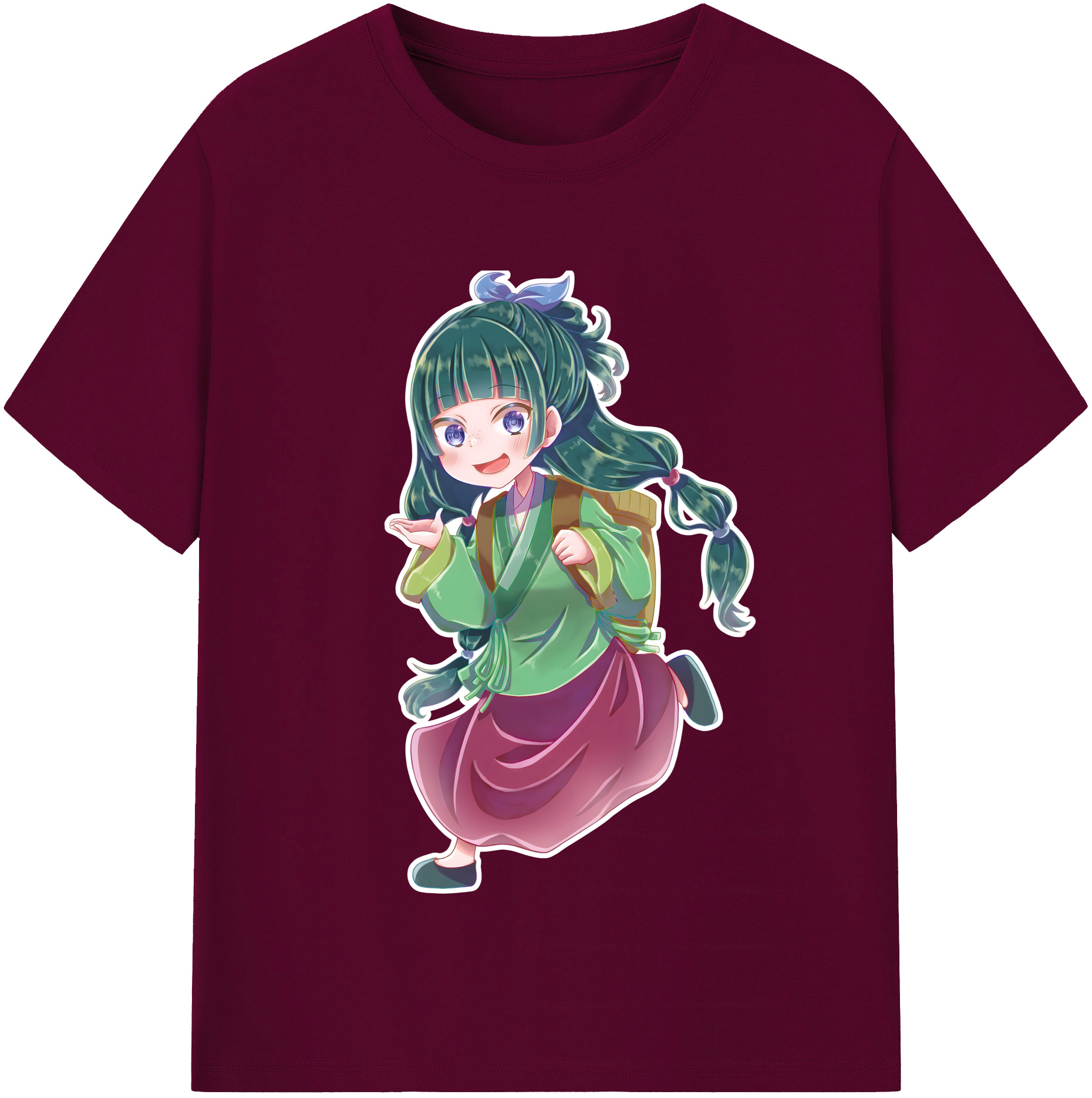 （画像用） 薬屋のひとりごと The Apothecary Diaries レディースカジュアルプリントTシャツ（綿100％）